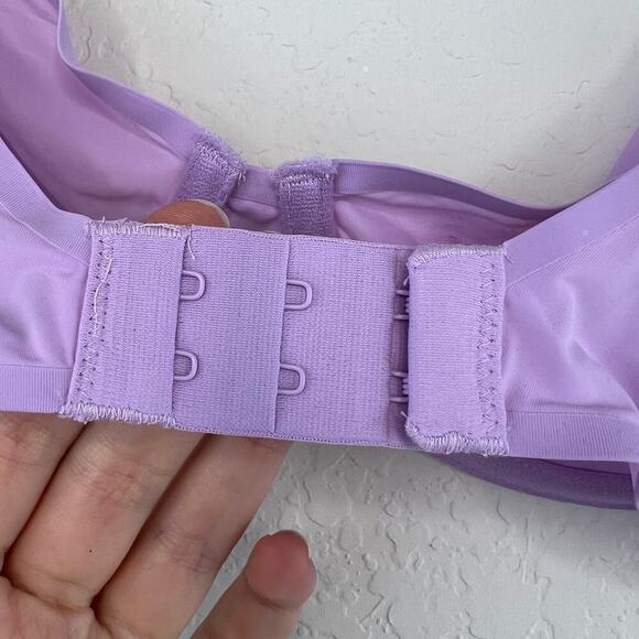 NWT Aerie Smoothez Full Coverage Mesh Unlined Bra Soft Violet Purple Size 36B - Picture 5 of 8